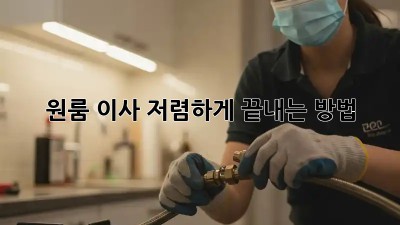 원룸 이사, 저렴하게 끝내는 방법!